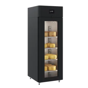 Шкаф холодильный POLAIR CS107 Cheese black, стеклянная дверь Шкаф холодильный POLAIR CS107 Cheese black, стеклянная дверь