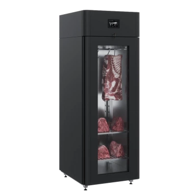 POLAIR Шкаф холодильный CS107-Meat black, стеклянная дверь, Тип 1 (штанга + 2 полки) POLAIR Шкаф холодильный CS107-Meat black, стеклянная дверь, Тип 1 (штанга + 2 полки)