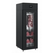 POLAIR Шкаф холодильный CS107-Meat black, стеклянная дверь, Тип 2 (4 полки)
