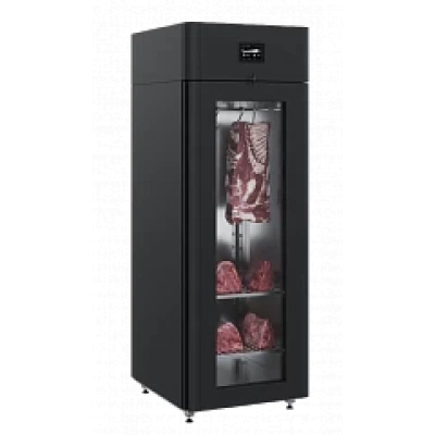 POLAIR Шкаф холодильный CS107-Meat black, стеклянная дверь, Тип 2 (4 полки)
